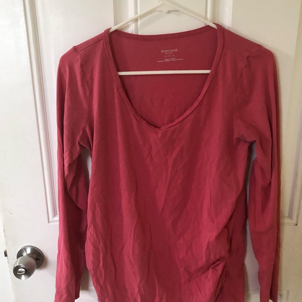 Pink motherhood maternity top